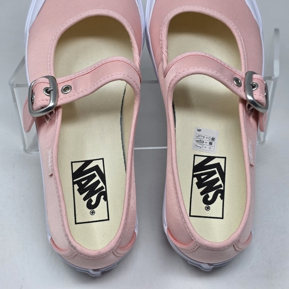 Vans Mary Jane Women's Pink White Buckle Design Sneakers 500714 Size 8.5 New - Picture 9 of 11